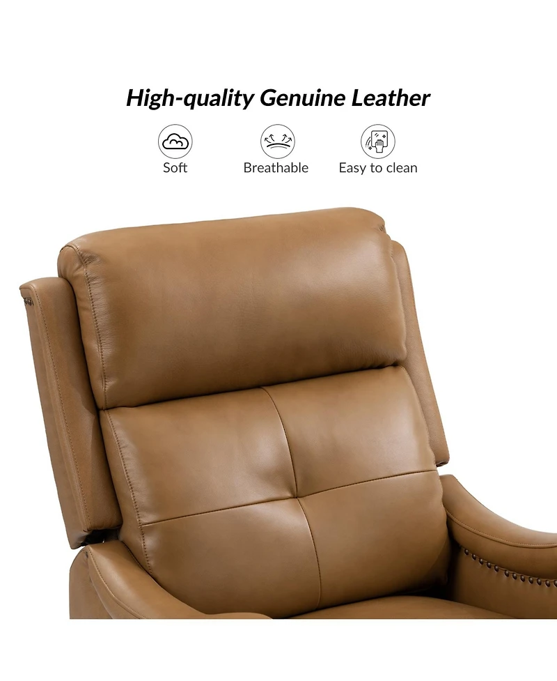 Susana Genuine Leather Swivel Rocker Recliner