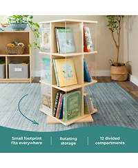 Guidecraft EdQ Rotating 3 Tier Book Display
