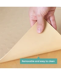 Guidecraft Contemporary Kitchen Helper Step Stool - Walnut: Kids' Adjustable, Foldable Wooden Learning Toddler Tower with Non-Slip Mat