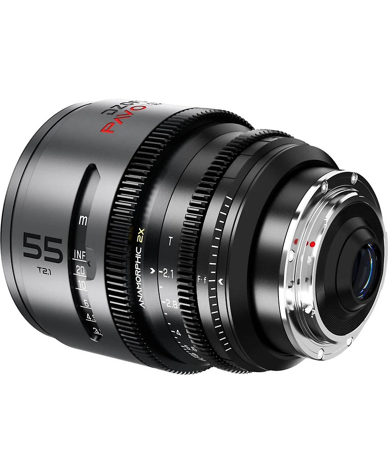 Dzofilm DZOFilm Pavo 55mm T2.1 2x Anamorphic Prime Lens for Pl/Ef Mount, Neutral Coating (Feet)