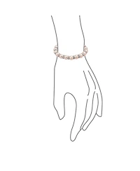 Bling Jewelry Simulated Pearl Stackable Strand Stretch Bracelet Crystal Rondelle Gold & Silver Plated Spacer
