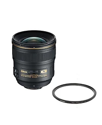 Nikon 24mm f/1.4G Ed Af-s Nikkor Lens with ProOptic Pro Digital 77mm Multi Coated Uv Slim Filter