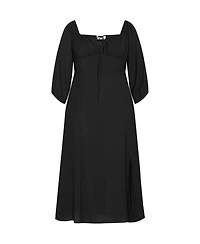 City Chic Plus Abbigail Elbow Sleeve Dress