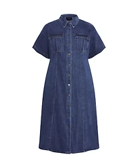 City Chic Plus Size Jade Denim Dress