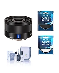 Sony Sonnar T Fe 35mm f/2.8 Za Lens for Sony E, Bundle with Hoya 49mm Uv+Cpl Filter Kit, Cleaning Kit