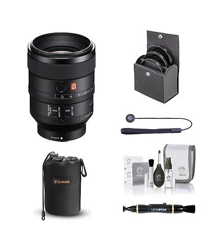 Sony Fe 100mm f/2.8 Stf Gm Oss Lens for Sony E, Bundle with ProOptic 72mm Filter Kit, Lens Pouch, LensPen, Cleaning Kit, Lens Cap Tether