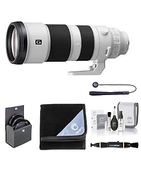 Sony Fe 200-600mm f/5.6-6.3 G Oss Lens for Sony E, Bundle with ProOptic 95mm Filter Kit, Lens Wrap, Lens Cleaner, Cleaning Kit, Universal Lens Cap Tet