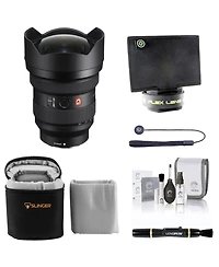 Sony Fe 12-24mm f/2.8 Gm Lens for Sony E, Bundle with Lens Shade, Lens Cleaner, Cleaning Kit, Lens Cap Tether