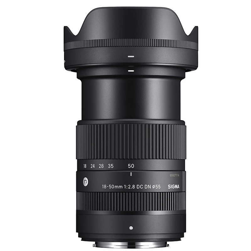 Sigma 18-50mm f/2.8 Dc Dn Contemporary Lens for Fujifilm X, Bundle with 55mm Multi Coated Uv Slim Filter, Microfiber Cleaning Cloth