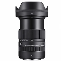 Sigma 18-50mm f/2.8 Dc Dn Contemporary Lens for Fujifilm X, Bundle with 55mm Multi Coated Uv Slim Filter, Microfiber Cleaning Cloth
