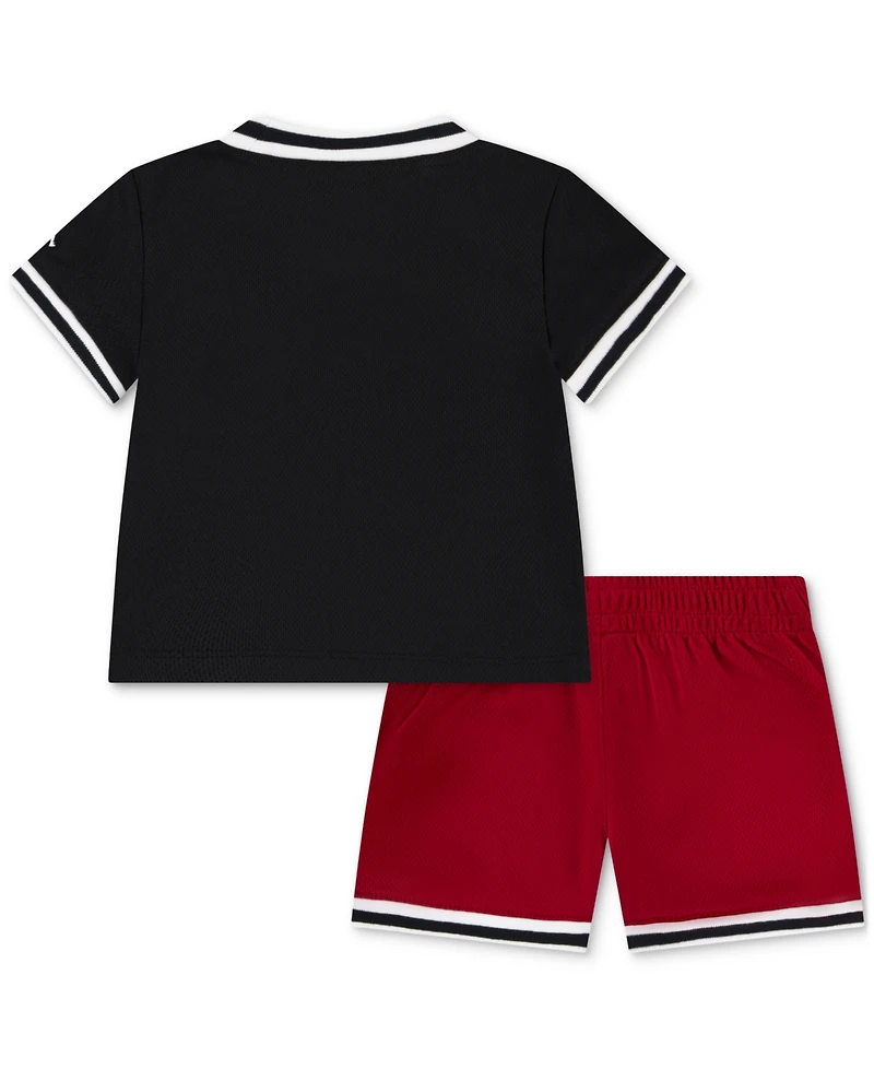 Jordan Baby Boys Matching Taping Mesh T-Shirt & Shorts, 2 Piece Set