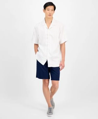 Alfani Mens Stripe Shirt Bermuda Shorts Exclusively At Macys