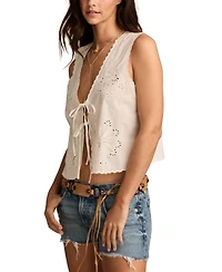 Lucky Brand Women's Eyelet Vest