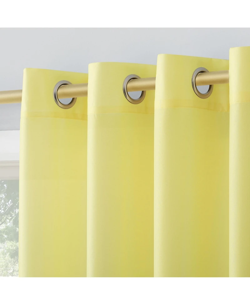 Daylin Woven Semi-Sheer Grommet Curtain Panel