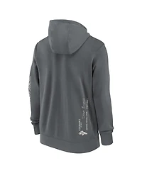 Nike Men's Gray Denver Broncos Statement Performance Full-Zip Hoodie Jacket
