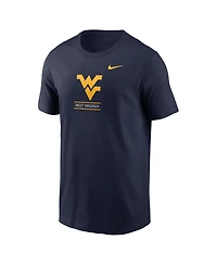 Nike Men's Navy West Virginia Mountaineers 2-Hit T-Shirt