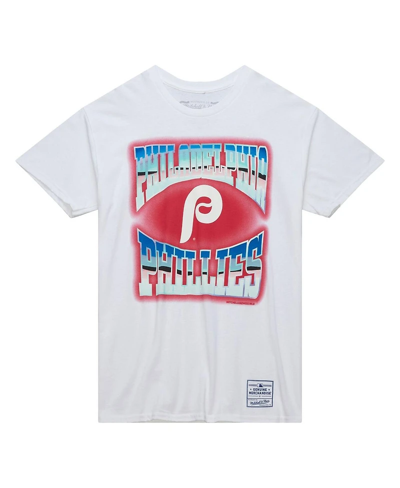 Mitchell & Ness Men's White Philadelphia Phillies Stateside Pastel T-Shirt