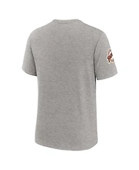 Nike Men's Heather Gray San Diego Padres Cooperstown Collection Eras Tri-Blend T-Shirt