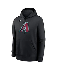 Nike Men's Black Arizona Diamondbacks Logo Club Fleece Pullover Hoodie