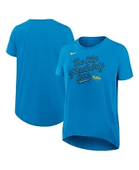 Nike Women's Blue Philadelphia Phillies 2025 City Connect Flowy Fashion Tri-Blend Performance T-Shirt