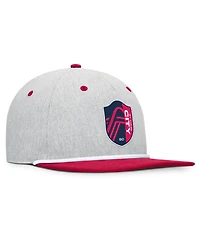 Fanatics Men's Heather Gray St. Louis City Sc Chip Golfer Snapback Hat
