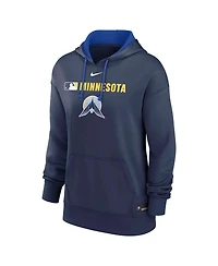 Nike Women's Navy Minnesota Twins Authentic Collection City Connect Performance Pullover Hoodie