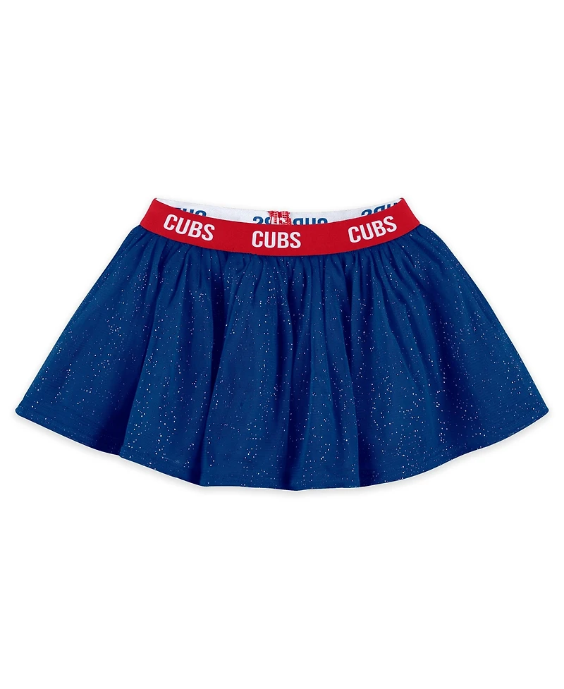 Wear By Erin Andrews Baby Boys and Girls 3-Piece Chicago Cubs Tutu Set