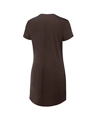 Fanatics Women's Brown San Diego Padres Relaxed fit Drape T-Shirt Dress