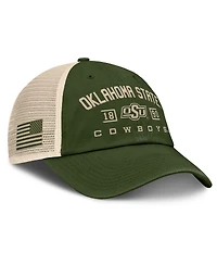Fanatics Men's Olive Oklahoma State Cowboys Oht Military Appreciation Frontier Trucker Adjustable Hat