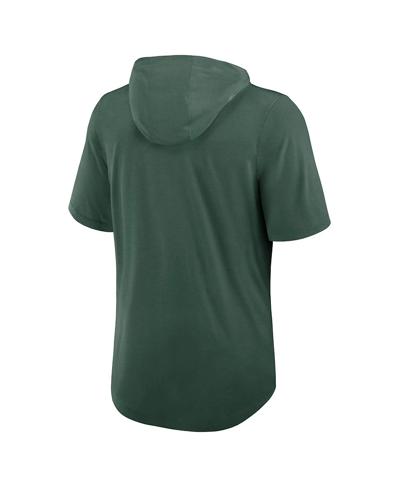 Nike Men's Green Bay Packers Lockup Tri-Blend Hoodie T-Shirt