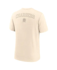 Nike Men's Cream Los Angeles Chargers Glory Tri-Blend T-Shirt