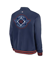Nike Men's Navy Houston Astros 2025 City Connect Authentic Collection Full-Zip Bomber Jacket