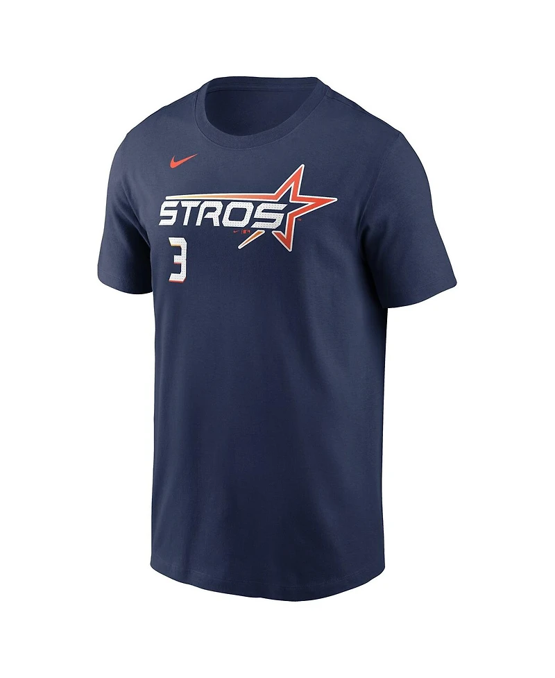 Nike Men's Jeremy Pena Navy Houston Astros 2025 City Connect Fuse Name Number T-Shirt