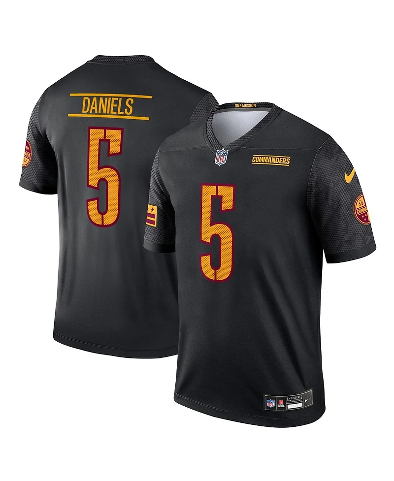 Nike Men's Jayden Daniels Black Washington Commanders Alternate Legend Player Performance Top
