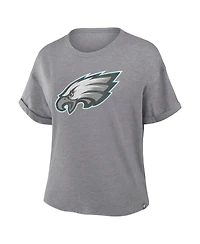 Fanatics Women's Heather Gray Philadelphia Eagles Tribute Tri-Blend T-Shirt