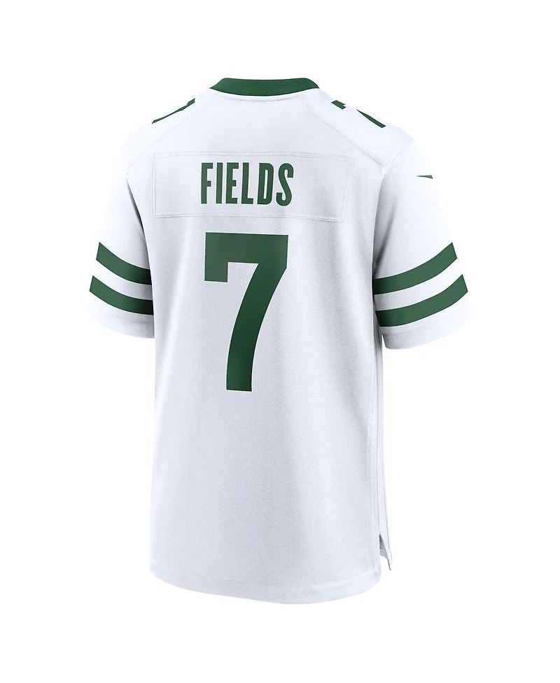 Nike Men's Justin Fields Legacy White New York Jets Game Jersey