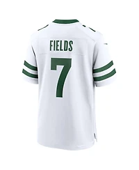 Nike Men's Justin Fields Legacy White New York Jets Game Jersey