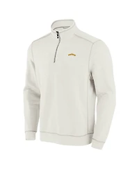 Tommy Bahama Men's Cream San Diego Padres Sport Tobago Bay Tri-Blend Half-Zip Sweatshirt