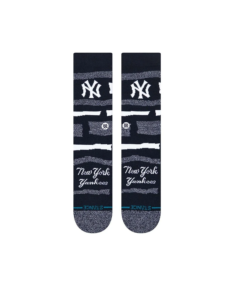 Stance Men's and Women's New York Yankees Squeeze Tri-Blend Knit Crew Socks