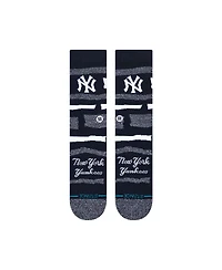 Stance Men's and Women's New York Yankees Squeeze Tri-Blend Knit Crew Socks