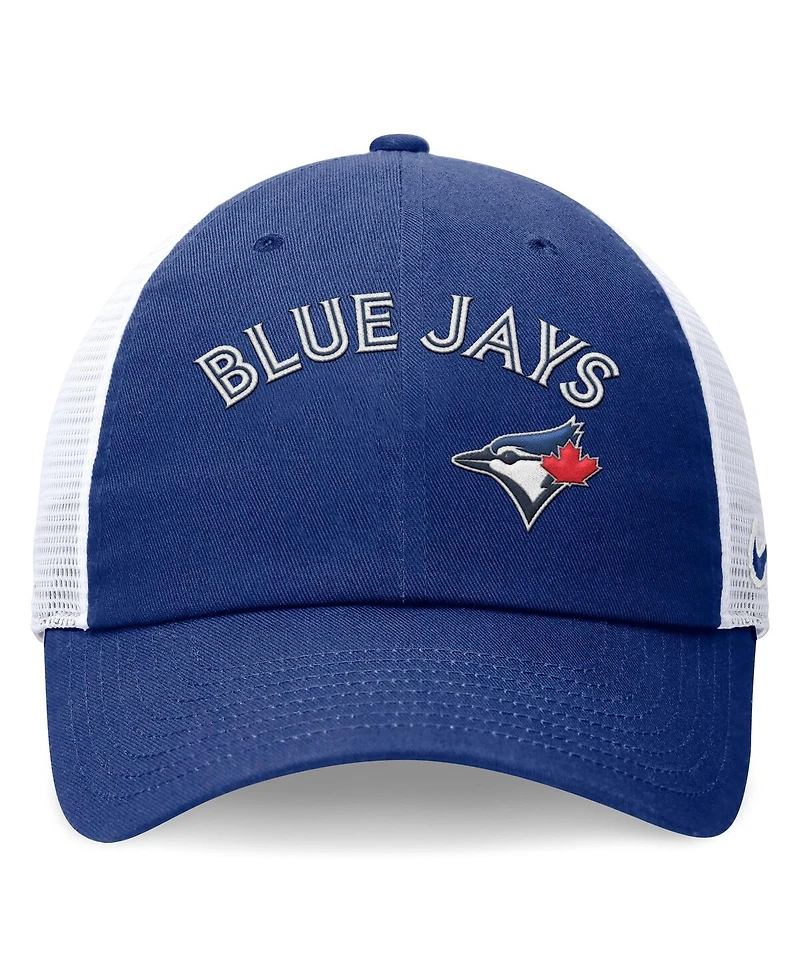 Nike Men's Royal Toronto Blue Jays Wordmark Adjustable Trucker Hat