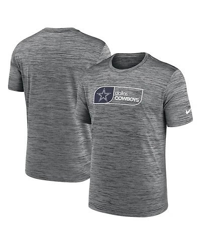 Nike Men's Charcoal Dallas Cowboys Velocity Jock Tag Performance T-Shirt