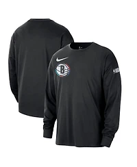 Nike Men's Black Brooklyn Nets 2024/25 City Edition Courtside Max90 Heavyweight Long Sleeve T-Shirt