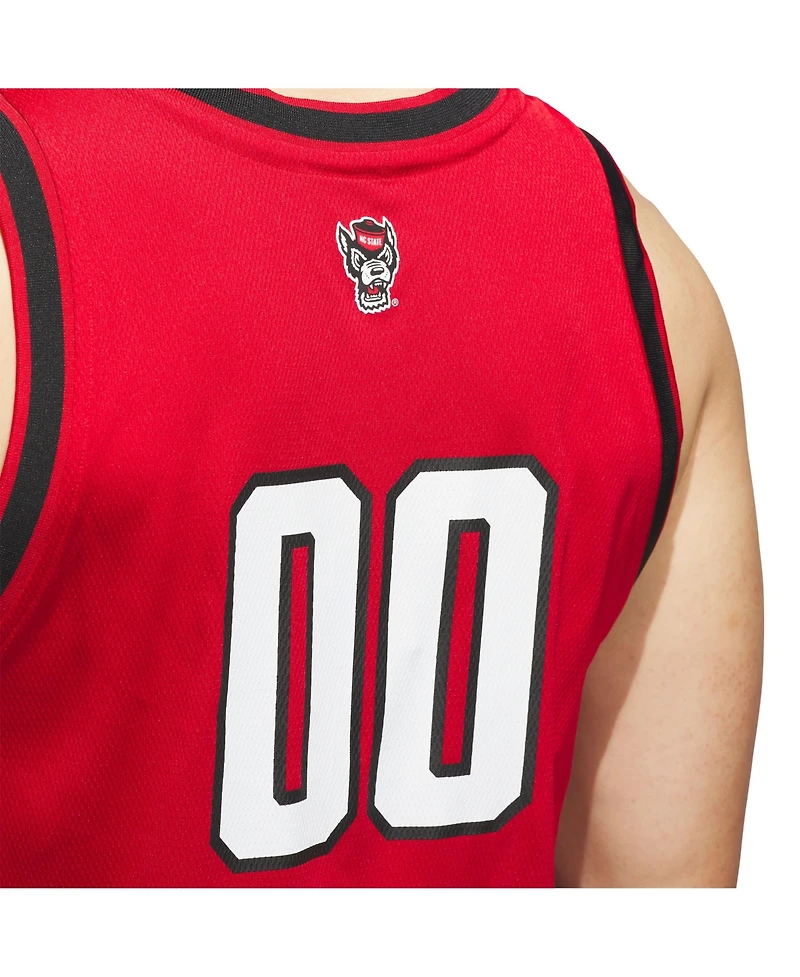 Adidas Men's 00 Red Nc State Wolfpack Replica Swingman Jersey