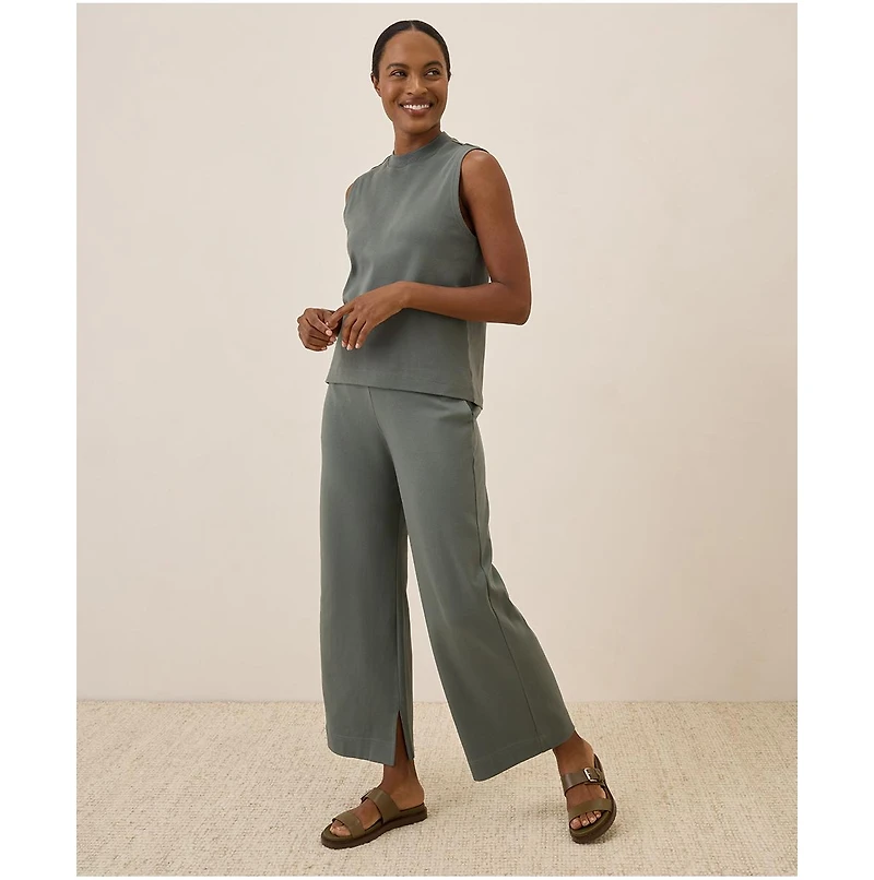 Pact Women's Organic Cotton Airplane Wide Leg Pant