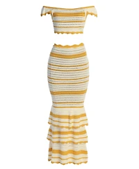 Jluxlabel Women's Corazon Ruffle Skirt Set