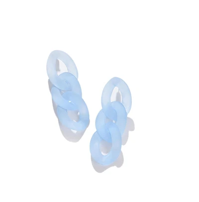 Sohi Women's Chainlink Drop Earrings