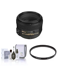 Nikon 50mm f/1.4G Af-s Nikkor Lens, Bundle with ProOptic 58mm Multi Coated Uv Slim Filter, Cleaning Kit