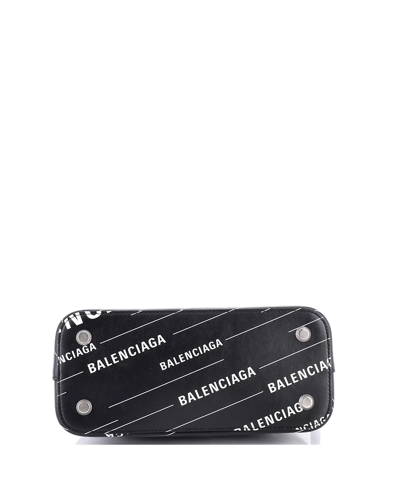 Pre-Owned Balenciaga Logo Ville Bag Leather