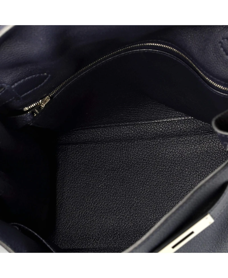 Pre-Owned Hermes Kelly Handbag Togo with Palladium Hardware
